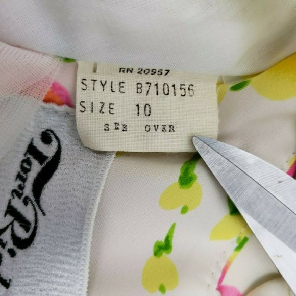 Vtg Tori Richard 10 honolulu halter Dress Hawaiian - Picture 9 of 12